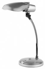 Светильник настольный на основании NE-301 15Вт КЛЛ Е27 серебро | Б0004463 | ЭРА