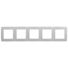 Рамка на 5 постов 12-5005-01 , белый (10/100/1600) |Б0014781 | ЭРА