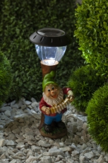 Cветильник садовый декоративный SL-RSN30-GN2 на солнечной батарее, полистоун, цветной, 30 см | Б0018804 | ЭРА