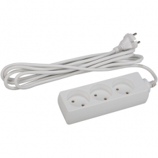 Удлинитель U-3-7m без заземл., 2x0.75мм2, 3гн, 7м (10/420) |Б0019253 | ЭРА