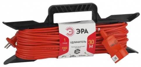 Удлинитель силовой UF-1-2x0.75-30m рамка без заземл. 30м 1гн 2х0,75мм2 (10/180) |Б0017611 | ЭРА