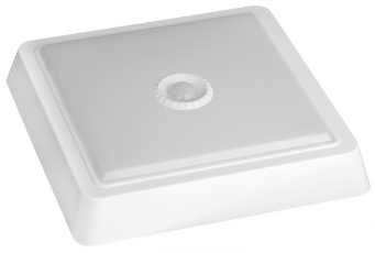 Светильник светодиодный пылевлагозащищенный для ЖКХ ДПО SPB-4 15Вт 4000К IP20 опал белый квадрат с ДД | Б0022451 | ЭРА