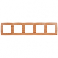 Рамка на 5 постов 12-5005-09 , дуб (10/100/1600) |Б0014789 | ЭРА