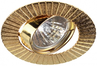 Светильник встраиваемый литой под лампу KL14A GD поворотный 