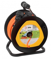 Удлинитель силовой ЭРА RPx-1-2x1.5-50m на п. катушке б/з 1 гн 50м ПВС 2x1.5 | Б0046835 | ЭРА