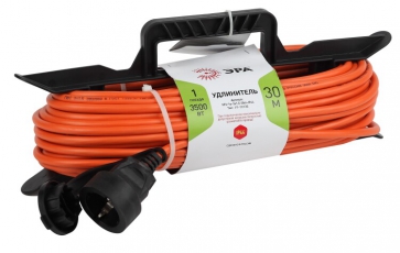 Удлинитель силовой ЭРА UFx-1e-3x1.5-30m-IP44 на рамке c/з 1 гн 30м ПВС 3x1.5 | Б0046830 | ЭРА