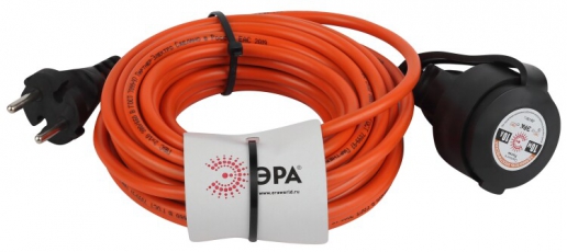 Удлинитель силовой ЭРА UPx-1-2x1-10m-IP44 в бухте б/з 10м 1 гн ПВС 2х1 | Б0046805 | ЭРА