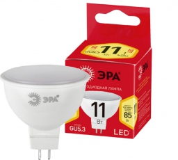 Лампа светодиодная ЭКО ECO LED MR16-11W-827-GU5.3 GU5.3 11Вт софит теплый белый свет | Б0040879 | ЭРА