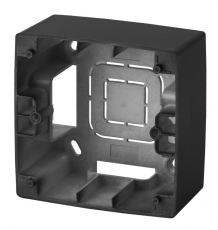 12-6101-05 ЭРА Коробка наклад. монтажа 1 пост, Эра12, антрацит | Б0043164 | ЭРА