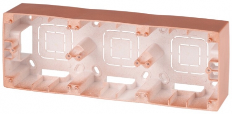 12-6103-14 ЭРА Коробка наклад. монтажа 3 поста, Эра12, медь | Б0043188 | ЭРА