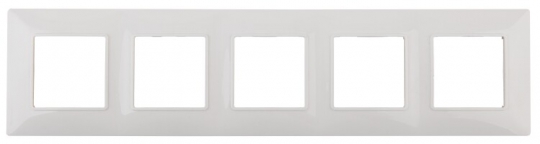 14-5005-01 ЭРА Рамка на 5 постов, Эра Elegance, белый | Б0034405 | ЭРА