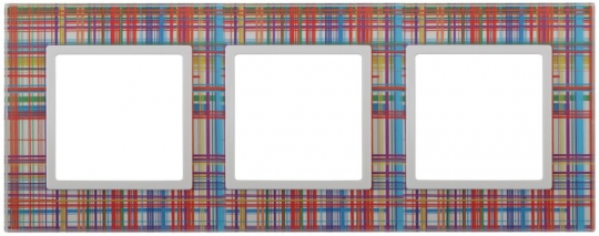 14-5103-00 ЭРА Рамка на 3 поста, стекло, Эра Elegance, прозрачный+бел | Б0034505 | ЭРА