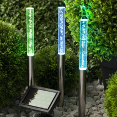 Cветильник садовый декоративный Пузырьки на солнечной батарее, ERASF024-21 3 шт 38 см | Б0044230 | ЭРА