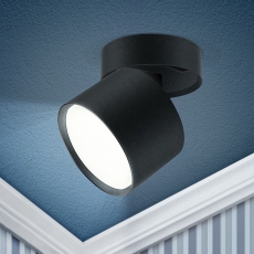 Светильник накладной подсветка OL12 GX53 SBK под лампу Gx53, алюминий, цвет черный (40/960) | Б0049034 | ЭРА