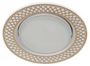 Светильник встраиваемый точечный под лампу GX53 KL79 WH/GD /1 круглый, 220V, 13W, белый/золото | Б0048966 | ЭРА