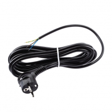 UX-3x0,75-3m-B Шнур питания с вилкой с/з ПВС 3x0,75 3м черный (50/1500) | Б0048693 | ЭРА