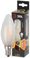 Лампа светодиодная F-LED B35-7W-827-E14 frost Лампы СВЕТОДИОДНЫЕ F-LED ЭРА (филамент, свеча мат., 7Вт, тепл, E14) | Б0027952 | ЭРА