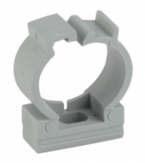 Крепеж-клипса (серый) для трубы d 32мм с фиксатором (40/400/20000) | Б0047271 | ЭРА