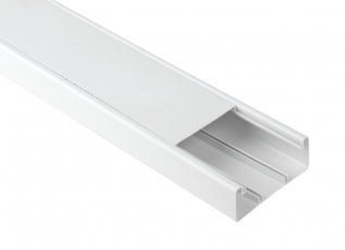 Кабель-канал парапетный 100x40 белый (12м.) (6/192) | Б0048447 | ЭРА