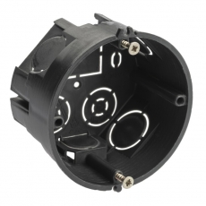 Коробка установочная КУТ 68х40мм для твердых стен саморез. черная IP20 (250/5000) | Б0051810 | ЭРА