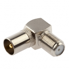 RS-A04-1 Переход гнездо F-штекер TV угловой, simple (ПАКЕТ 1 ШТ.) (50/1000/42000) | Б0048298 | ЭРА