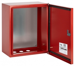 Щит с монтажной панелью КРАСНЫЙ ЩМПг-03 IP54 (360х300х175) (56) | Б0047701 | SIMPLE ЭРА
