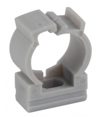 Крепеж-клипса (серый) для трубы d 20мм с фиксатором (100/1000/36000) | Б0047269 | ЭРА