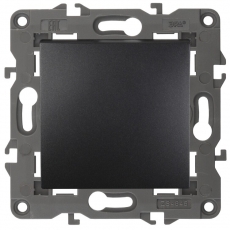 14-1111-05 Кнопка, 10АХ-250В, Elegance, антрацит (10/100/3000) | Б0047866 | ЭРА