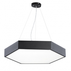 Светильник светодиодный Geometria Hexagon SPO-121-B-40K-038 38Вт 4000К 4000Лм IP40 600*600*80 черный подвесной | Б0050551 | ЭРА