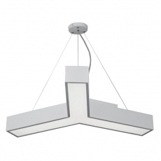 Светильник светодиодный Geometria Igrek SPO-141-W-40K-028 28Вт 4000К 1750Лм IP40 600*600*80 белый подвесной | Б0050566 | ЭРА