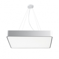 Светильник светодиодный Geometria Quadro SPO-163-W-40K-050 50Вт 4000К 3700Лм IP40 600*600*80 белый подвесной | Б0050586 | ЭРА