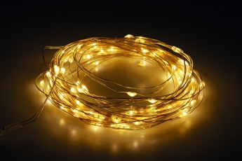 Садовая гирлянда ERASF22-18 Нить на солнечной батарее теплый свет 21,9 м | Б0053369 | ЭРА