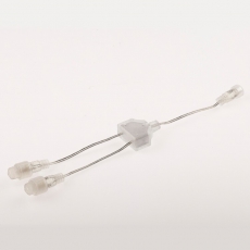 Коннектор У-образный для низковольтных гирлянд ERAPS-2R IP44, 30 см, 2 гнезда (1 вход, 1 выход), ПВХ, 24В | Б0051902 | ЭРА