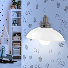 Ночник - светильник светодиодный NLED-488-1W-MS-W настенный на батарейках с пультом белый | Б0051478 | ЭРА