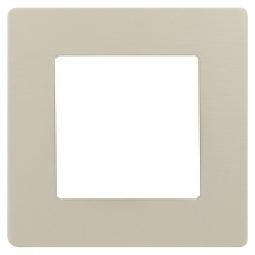 Рамка для розеток и выключателей серия 12 12-5101-02 на 1 пост, сатин, слоновая кость | Б0052500 | ЭРА