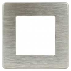 Рамка для розеток и выключателей серия 12 12-5101-04 на 1 пост, сатин, шампань | Б0052502 | ЭРА