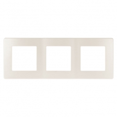 Рамка для розеток и выключателей серия 12 12-5103-15 на 3 поста, сатин, перламутр | Б0052528 | ЭРА