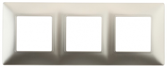 14-5003-04 Электроустановка ЭРА Рамка на 3 поста, Эра Elegance, шампань | Б0034396 | ЭРА
