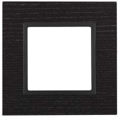 14-5301-05 Электроустановка ЭРА Рамка на 1 пост, дерево, Эра Elegance, чёрн.дерево+антр | Б0034565 | ЭРА