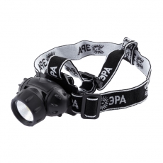 Фонарь светодиодный налобный GB-410 на батарейках 3хААА, 3 режима, черный, IP44 | Б0051463 | ЭРА