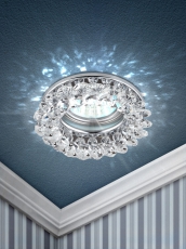 Светильник точечный встраиваемый под лампу DK16 50Вт MR16 GU5.3 хром/прозрачный | C0044737 | ЭРА