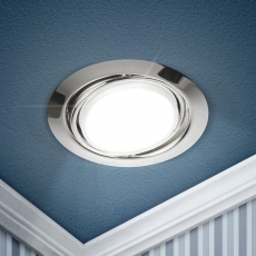 Светильник точечный встраиваемый под лампу KL35 13Вт GX53 сатин хром | Б0017641 | ЭРА