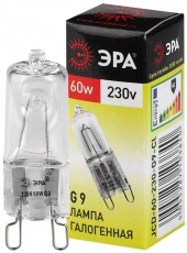 Лампа галогенная прозрачная 60Вт 220В G9 JCD | C0027370 | ЭРА