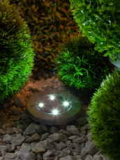 Cветильник садовый декоративный на солнечной батарее, ERAST040-08 сталь, пластик 13 см | Б0038502 | ЭРА