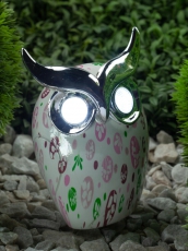 Cветильник садовый декоративный Филин на солнечной батарее, ERAFYH01-05 полистоун, 16 см | Б0038498 | ЭРА