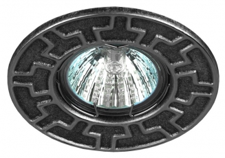 Светильник встраиваемый ST5 CH/BK штампованный MR16,12V/220V, 50W черный/хром | Б0036485 | ЭРА