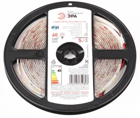 Лента светодиодная 60 диодов IP65 теплый белый цвет LS2835-60LED-IP65-WW-eco-5m | Б0035592 | ЭРА