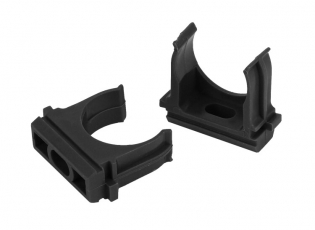 ЭРА Крепеж-клипса (черный) для трубы d 20мм (10шт) | Б0044180 | ЭРА