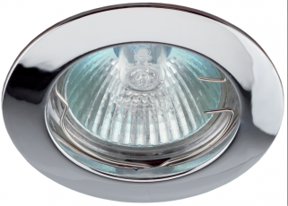 Светильник встраиваемый литой под лампу KL1 CH /1 MR16,12V, 50W хром (100/2100) | Б0048967 | ЭРА