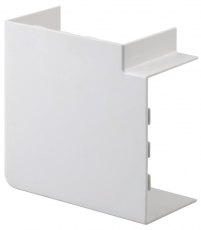 Поворот 90 гр. 40х40 (белый) (100/1000/9000) | Б0036054 | ЭРА